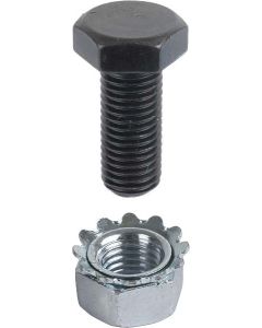 Model A Ford Rear Fender Brace Bolt & Nut Set - 12 Pieces -For Pressed Steel Braces - Not For Pickup