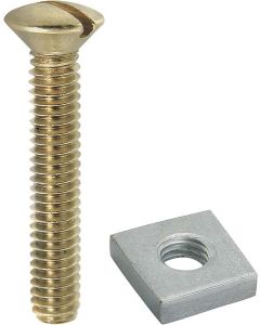 Step Plate Mounting Set/ Brass/ 16 Pcs