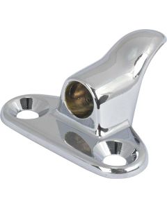 Model A Ford Rear Hood Hinge Retainer - Chrome - Proper Curvature To Cowl Band