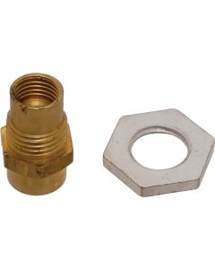 Connector & Nut/ Brass/ For Vacuum Wiper @ Firewall