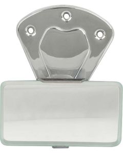 Model A Ford Inside Rear View Mirror Assembly - Closed CarsOnly - Chrome - With Beveled Glass