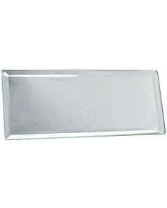 Model A Ford Inside Rear View Mirror Glass - 2-1/2 X 6 - Beveled Edges - Offers Better Visibility