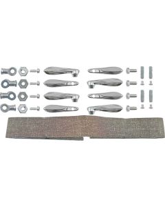 Model A Ford Windwing Clamp Set - Open Cars - Chrome - No Glass