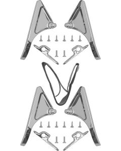Wind Wing Brackets/ Chrome/ 28-34 Closed Cars