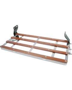 1928-1931 Ford Model A Luggage Rack, Chrome Plated With Wood Strips
