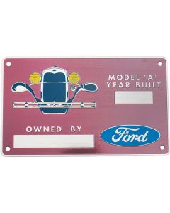 Owner's Plate/ Firewall/ 1928-31