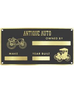 Owners Plate/ Universal/ Brass