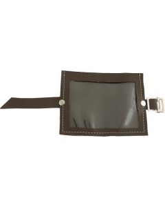 Model A Ford Registration Holder - Brown - 3-3/4 X 5 - Vinyl Holder With Clear Plastic Window