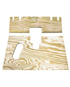 Model A Ford Floorboard Set - Front - Brake To Front - 2 Pieces - 1928-29 Only