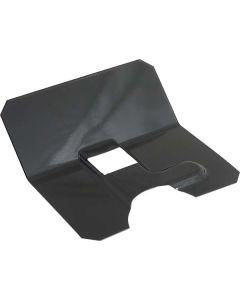 Model A Ford Shift Lever Plate - Steel - Black Powder-coated - For Cars With Brake To Front