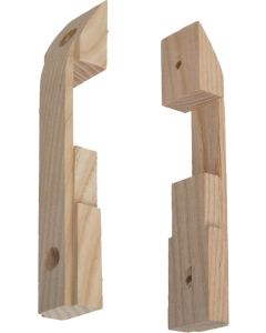 Model A Ford Latch Wood Door Lock Covers - 1928-29 Closed Cab Pickup