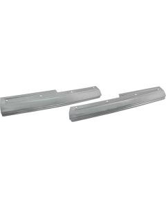 1928-1929 Model A Ford Door Sill Plates - Ford Script - Steel - Roadster Pickup Only