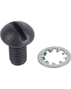 Model A Ford Door Lock Striker Plate Screw & Washer Set - 4Pieces