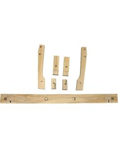 28-29/body Mounting Wood Block Set/ 7 Piece/ Tudor