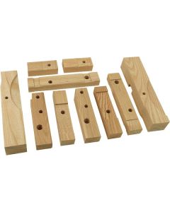 Model A Ford Body Mounting Block Set - 10 Pieces - Fordor Sedan Slant Windshield Body Type 160A & 160C Murray