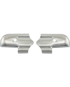 Model A Ford Drip Rail Tips - Rear - Nickel Plated - Sport Coupes & Business Coupes