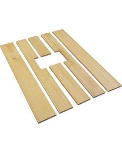Model A Ford Pickup Bed Floor Wood Strip Kit - 6 Pieces - For Narrow Bed - Correct Size With Grooves