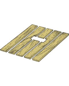 Model A Ford Pickup Bed Sub-Flooring Wood Kit - 6 Pieces - For Wide Bed - Oak