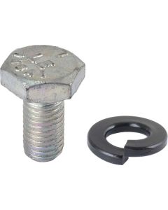 Model A Ford Oil Pan Clean Out Plate Screw & Lock Washer Set - 12 Pieces