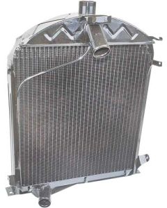 Model A Ford Radiator - Heavy Duty - 3 Row - 8 fins Per Inch - Flat Tube