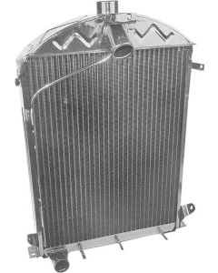 1930-1931 Ford Model A Radiator, 3 Row, 8 Fins Per Inch, Flat Tube