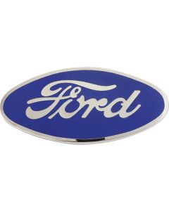 28-30/radiator Emblem/script/blue On Chrome