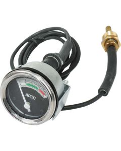 Model A Ford Temperature Gauge - APCO Brand With Black Face