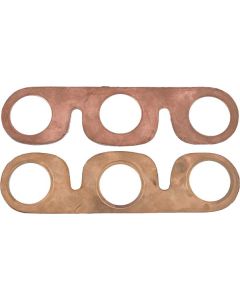 Model A Ford Intake & Exhaust Manifold Gaskets - Copper Clad Asbestos-Like Original Type - 2 Pieces - Late 1931