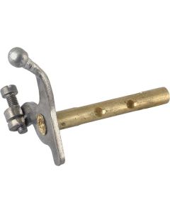 Model A Ford Zenith Carburetor Throttle Shaft & Lever - Standard Diameter - Cadmium