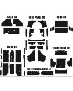 1964-1966 Mustang Coupe Acoustishield Insulation Kit