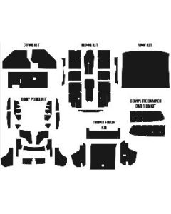 1964-1966 Mustang Fastback Acoustishield Insulation Kit