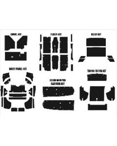 1967-1968 Mustang Coupe Acoustishield Insulation Kit