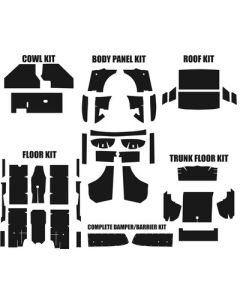 1967-1968 Mustang Fastback Acoustishield Insulation Kit