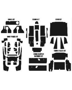 1969-1970 Mustang Fastback Acoustishield Insulation Kit