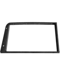 Door Window Garnish Moulding - Stamped Steel - EDP Coated Black - Right - Ford 5 Window Coupe