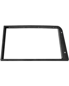 Door Window Garnish Moulding - Stamped Steel - EDP Coated Black - Left - Ford 5 Window Coupe