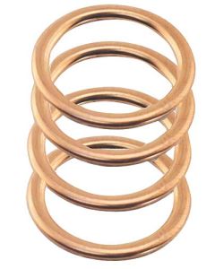 Model A Ford Spark Plug Gasket Set - Copper - 4 Pieces - Original Type