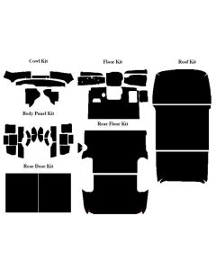 1953-55 Ford Pickup AcoustiSHIELD, Complete Insulation Kit, Panel Delivery