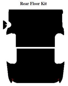 1953-55 Ford Pickup AcoustiSHIELD, Rear Floor Insulation Kit, Panel Delivery