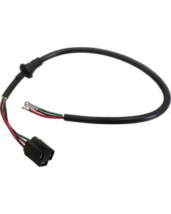 1955 Ford Thunderbird Headlight Socket Wire, Braided, Full Length Ground, With Grommet, 27 Long