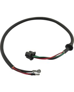 1956 Ford Thunderbird Headlight Socket Wire, Molded PVC Wire, Full Length Ground, With Grommet, 27 Long