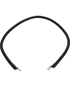 1955 Ford Thunderbird Battery To Ground Cable, Black With Brass Plated Ends