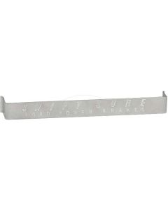 1955-1958 Ford Thunderbird Power Brake Pedal Pad with Swift Sure Script and Stainless Steel Band