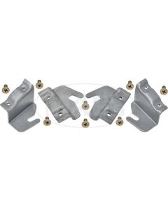 1955-1957 Ford Thunderbird Fender Skirt Bracket Set, 4 Brackets & Mounting Screws