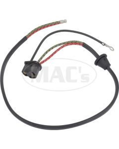 Headlight Socket Wire - Braided Wire - Short Ground Wire - With Grommet - 24 Long - Ford Only