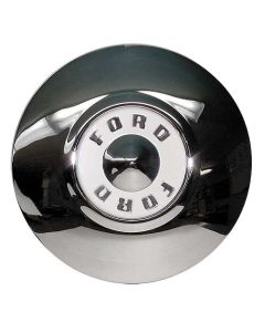 1956 Ford Thunderbird Hub Cap, 10-1/4 Diameter, White Center With Ford Lettering