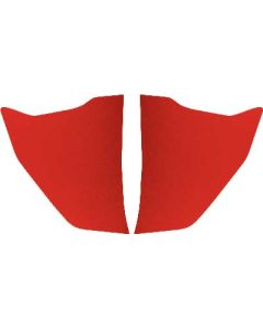 Under Dash Cowl Kick Panels - Red - Ford Victoria - Body Style 64C - Ford Crown Victoria - Body Style 64A or 64B - FordSunliner - Body Style 76B