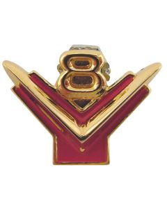 1955-1956 Glove Box Door Emblem - V8 Emblem - Ford Only