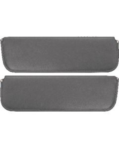 1956 Ford Pickup Sun Visors, New Style, Charcoal Corinthian Grain Vinyl