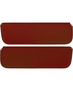 1956 Ford Pickup Sun Visors, New Style, Maroon Corinthian Grain Vinyl